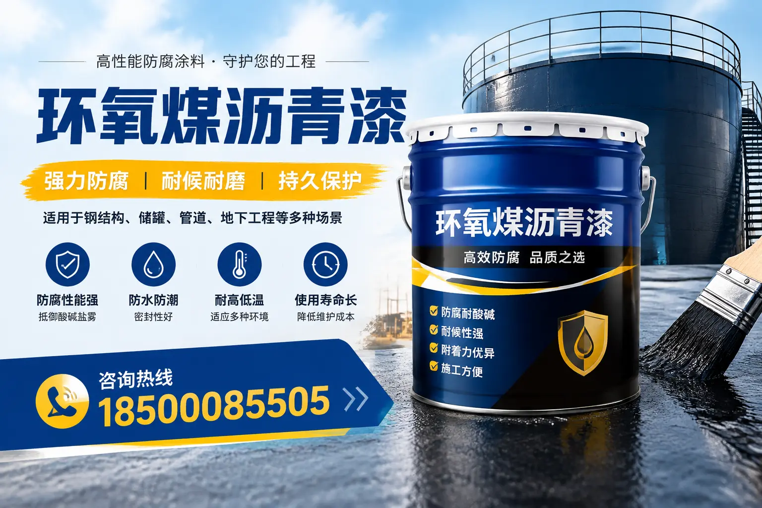 环氧煤沥青漆在工业中的应用,宁德企业的选择
